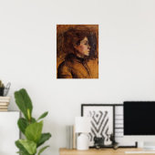 トゥールーズ＝ロートレック - 女性の頭部 1899年 ポスター (ホームオフィス)