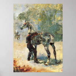 トゥールーズ・ロートレック – 砲兵が彼の恐怖を抱いて… ポスター