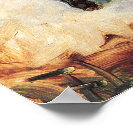 トゥールーズ・ロートレック – 砲兵が彼の恐怖を抱いて… ポスター (角)