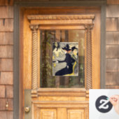 トゥールーズ・ロートレック – Divan Japonais ウィンドウサイン (ホームデコレーション)