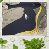 トゥールーズ・ロートレック – Divan Japonais キッチンタオル (折り畳み)