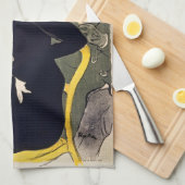 トゥールーズ・ロートレック – Divan Japonais キッチンタオル (四つ折り)