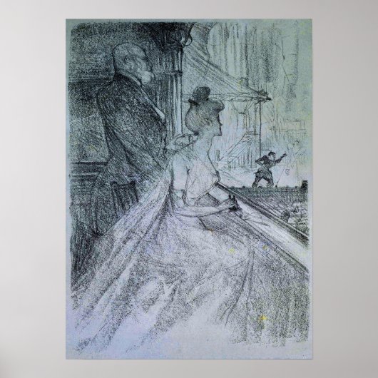 トゥールーズ・ロートレック – La Loge, A Performance Of Faust ポスター (正面)