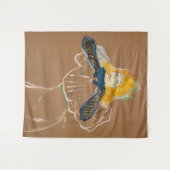 トゥールーズ・ロートレック – Yvette Guilbert Singing タペストリー (正面(横))