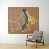 トゥールーズ・ロートレック – Yvette Guilbert Singing タペストリー (インサイチュ(横))