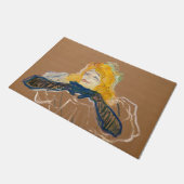 トゥールーズ・ロートレック – Yvette Guilbert Singing ドアマット (アングル)