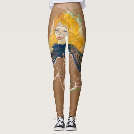 トゥールーズ・ロートレック – Yvette Guilbert Singing レギンス (正面)