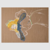 トゥールーズ・ロートレック – Yvette Guilbert Singing 薄葉紙 (正面)