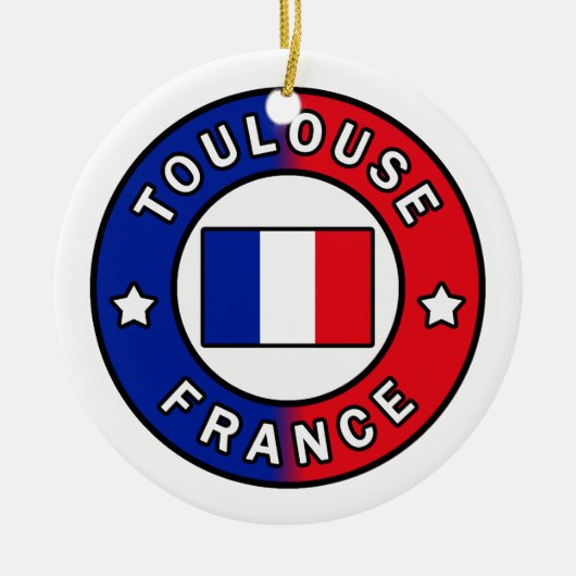 トゥールーフランス セラミックオーナメント (正面)
