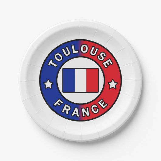 トゥールーフランス ペーパープレート (正面)