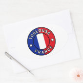トゥールーフランス 楕円形シール (封筒)