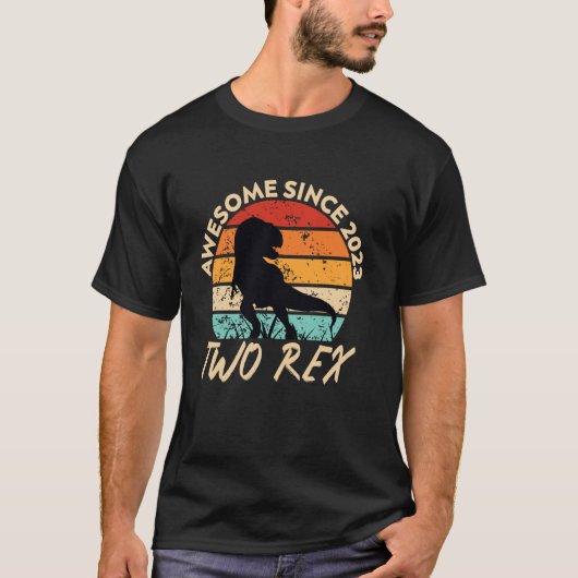 トゥーレックス2歳の誕生日 Tシャツ (正面)