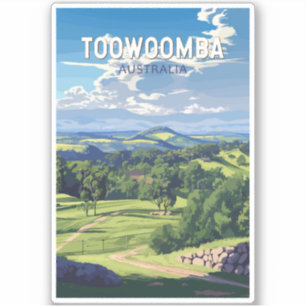 トゥーンバオーストラリア旅行芸術ヴィンテージ シール