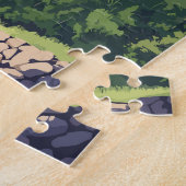 トゥーンバオーストラリア旅行芸術ヴィンテージ ジグソーパズル (側面)