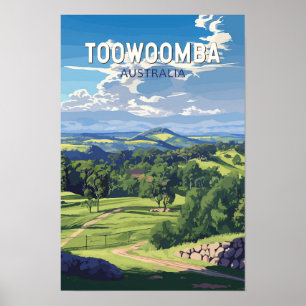 トゥーンバ オーストラリア 旅行 アート ヴィンテージ ポスター
