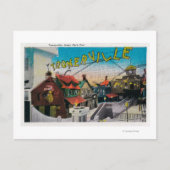 トゥーンヴィルアット海パークピアサンタモニカ(カリフォルニア州) ポストカード (正面)