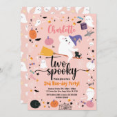 トゥー・スポーキー・ガール 2歳の誕生日ハロウィンパーティー (正面/裏面)