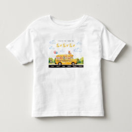 トゥー・トゥー・トゥー スクールバス 誕生日Tシャツ トドラーTシャツ