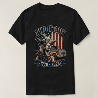 トゥー・フィディ USA建国250周年記念愛国デザイン Tシャツ