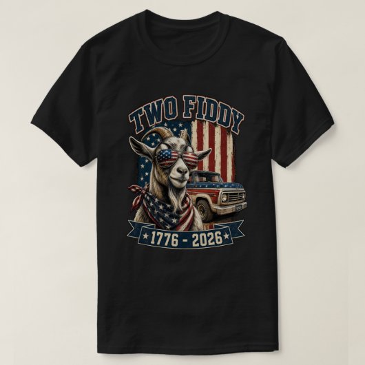 トゥー・フィディ USA建国250周年記念愛国デザイン Tシャツ (デザイン正面)