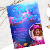 トゥ・ザ・シー - 人魚の写真付き 招待状