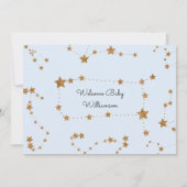 トゥ・ザ・ムーン セレスチャル ベイビー シャワー 招待状 (裏面)