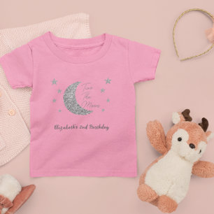 トゥ・ザ・ムーン 2歳の誕生日 幼児用Tシャツ トドラーTシャツ