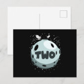 トゥ・ザ・ムーン 2歳の誕生日 幼児 2才 ポストカード (正面/裏面)