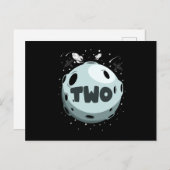 トゥ・ザ・ムーン 2歳の誕生日 赤ちゃん 2才 ポストカード (正面/裏面)