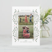 トウィッグ&ベリー2フォトホリデーカード 招待状 (スタンド正面)