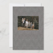 トウィードシンプルフレーム白黒写真クリスマス シーズンカード (裏面)