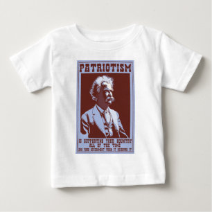 トウェイン愛国主義 ベビーTシャツ