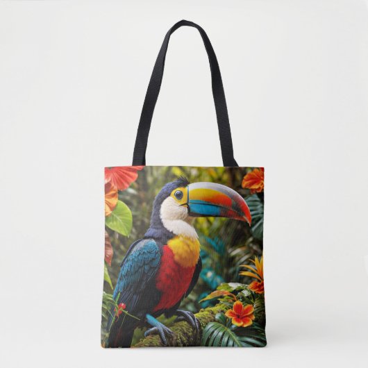 トウカカラフルウ鳥 トートバッグ (正面)