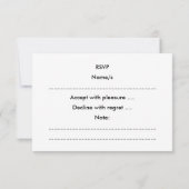 トウカカラフルウ鳥。 出欠カード (裏面)