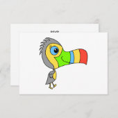トウカカラフルウ鳥。 出欠カード (正面/裏面)