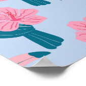 トウカンとハイビスカス ポスター (角)