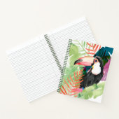 トウカンポートレートと熱帯葉 ノートブック (内部)
