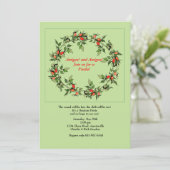 トウガラシのリースの招待状 招待状 (スタンド正面)