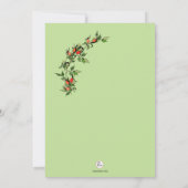 トウガラシのリースの招待状 招待状 (裏面)