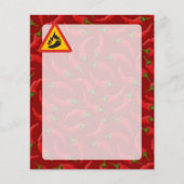 トウガラシの危険の印 チラシ (正面)