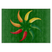 トウガラシの唐辛子の円のメキシコ人の食糧 カッティングボード (正面)