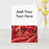 トウガラシ カード (黄色い花)