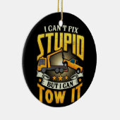 トウトラックドライバー私は愚かな修正できないが、それを牽引することができる セラミックオーナメント (右)