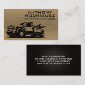 トウトラック車両 | メタリック背景 名刺 (正面/裏面)