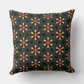 トウヒのカラー枕の赤い炎のファンホイールデザイン クッション (裏面)