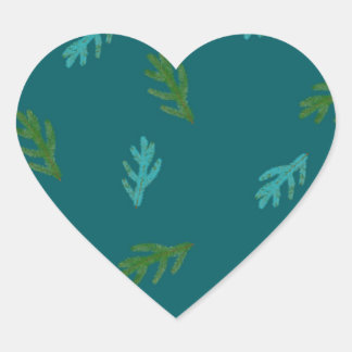 トウヒの小枝 – 森林の香り緑 ハートシール