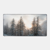 トウヒの木の後ろの太陽 デスクマット (正面)