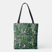 トウヒの木、ヴィンテージdの継ぎ目のないデザイン トートバッグ (裏面)