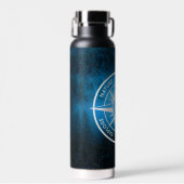 トウヒの森のコンパス星印モノグラム霧 ウォーターボトル (正面)