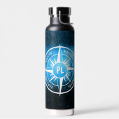 トウヒの森のコンパス星印モノグラム霧 ウォーターボトル (左面)